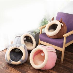 ペット ベッド 小型犬 猫用 ペットハウス ドーム型ベッド オールシーズン 犬 猫 クッション 室内犬 ドーム 屋根つき 春 夏 秋 冬 さめ おもしろ 面白 小屋