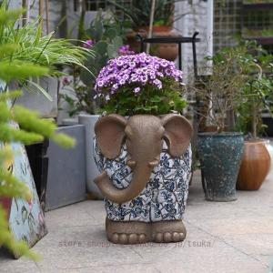 象の置物 動物 オーナメント ガーデン インテリ...の商品画像