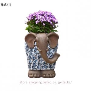 象の置物 動物 オーナメント ガーデン インテ...の詳細画像1