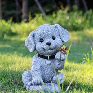 犬の置物 かわいい アニマル雑貨 ソーラーライ...の詳細画像3