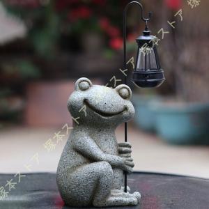 ソーラー置物 動物 彫刻 ガーデニング ソーラ...の詳細画像3