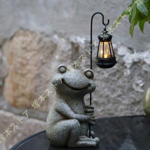 ソーラー置物 動物 彫刻 ガーデニング ソーラ...の詳細画像4