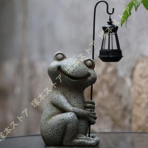 ソーラー置物 動物 彫刻 ガーデニング ソーラ...の詳細画像5