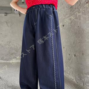 ガウチョパンツ キッズ デニム 女の子 子供服...の詳細画像3
