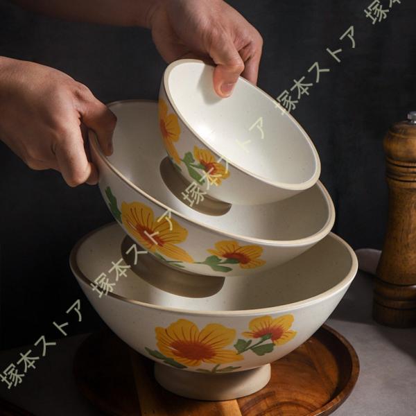 麺鉢 ラーメン鉢 陶器 和風 エンボス加工 碗皿 シンプル 鉢 ボウル 丼 茶碗飯碗 どんぶり 陶器...