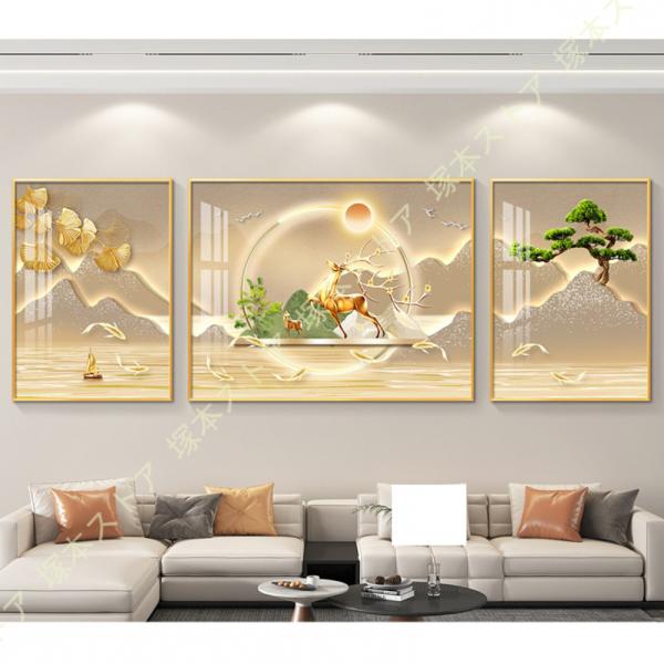 アートパネル 風水 ポスター 黄金の木 玄関に飾る絵 ウェルカムボード 開運 絵画 北欧 現代 モダ...