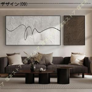 2枚 アートパネル 抽象画 絵画 インテリア ...の詳細画像3