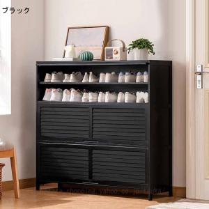 シューズボックス 大容量 縦型 7段 扉付き ...の詳細画像1
