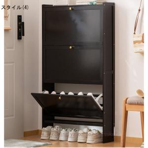 シューズラック スリム 竹製 シューズボックス...の詳細画像4