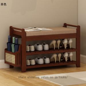 玄関ベンチ シューズラック 収納ベンチ 下駄箱...の詳細画像2