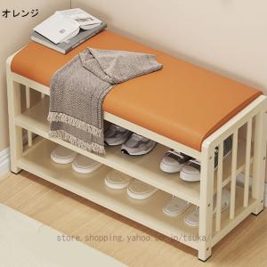 玄関ベンチ シューズラック 収納ベンチ 下駄箱...の詳細画像1