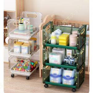 キッチンワゴン 5段 回転 ワゴン キッチンラック 天板 キャスター付