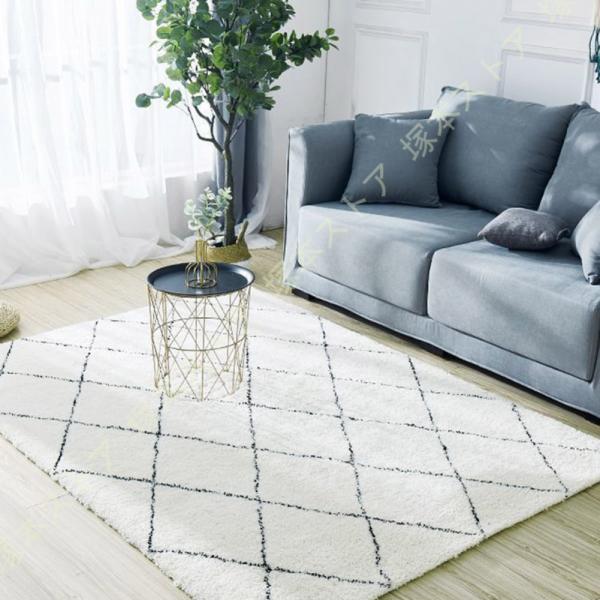 ラグ シャギーラグ オールシーズン 北欧 滑り止め付 ホットカーペット対応 床暖房対応 ラグマット ...
