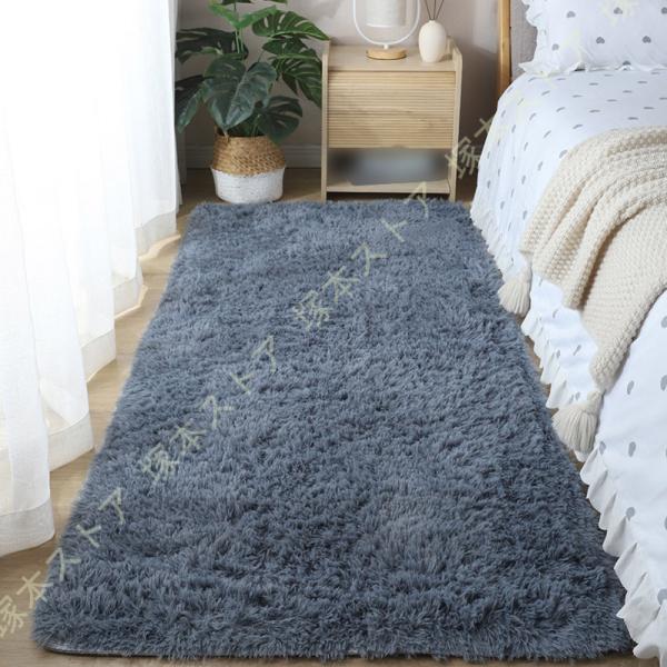 ラグ 長方形ラグ シャギーラグ 北欧 140×140 長方形 マイクロファイバーシャギー ラグマット...