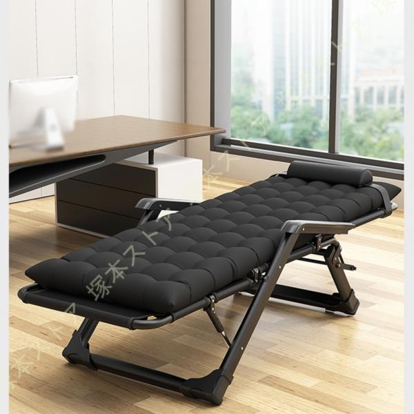 リクライニングチェア 折りたたみチェア 枕つき アウトドアチェア 組立不要 キャンプ用品 折り畳みベ...