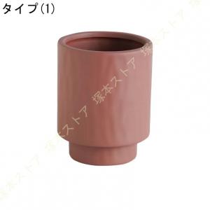 セラミック製 植木鉢 プランター シンプル 底...の詳細画像1