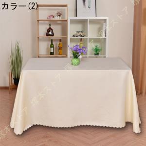 長方形テーブルクロス ポリエステル 農家 テラ...の詳細画像2