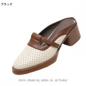 サンダル レディース ミュール シューズ かか...の詳細画像1