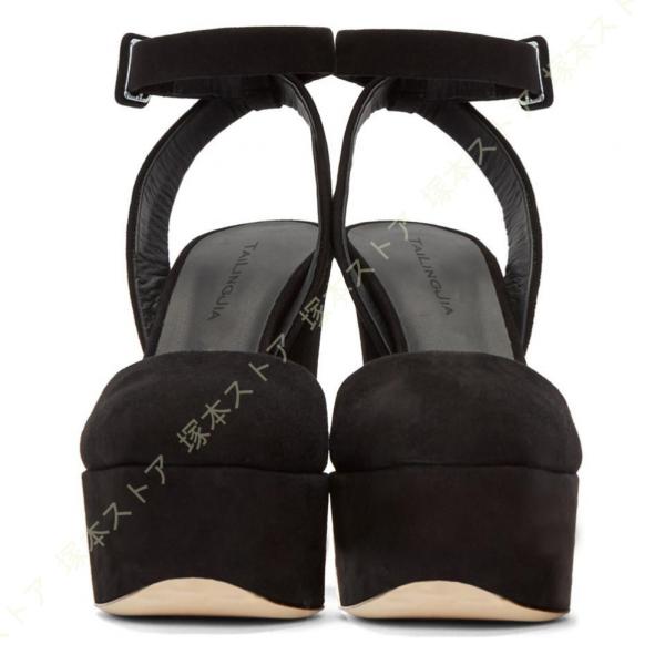 パンプス 痛くない 脱げない ストラップ ハイヒール 厚底 結婚式 大きいサイズ パーティ 靴 レデ...