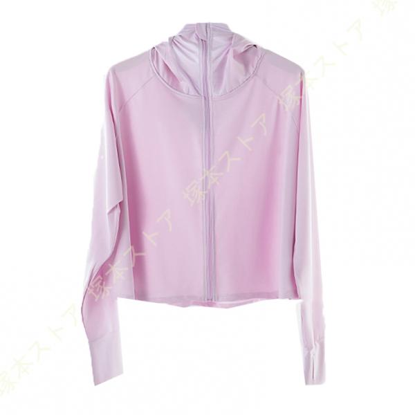 接触冷感 uvカット パーカー -5度 uv 指穴 UPF50+ 涼感 UV ジップアップ ラッシュ...