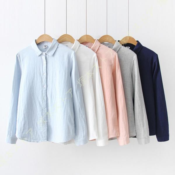 コットン シャツ 通勤 長袖 春夏秋冬 レディース OL オフィス フォーマル ブラウス セクシー ...