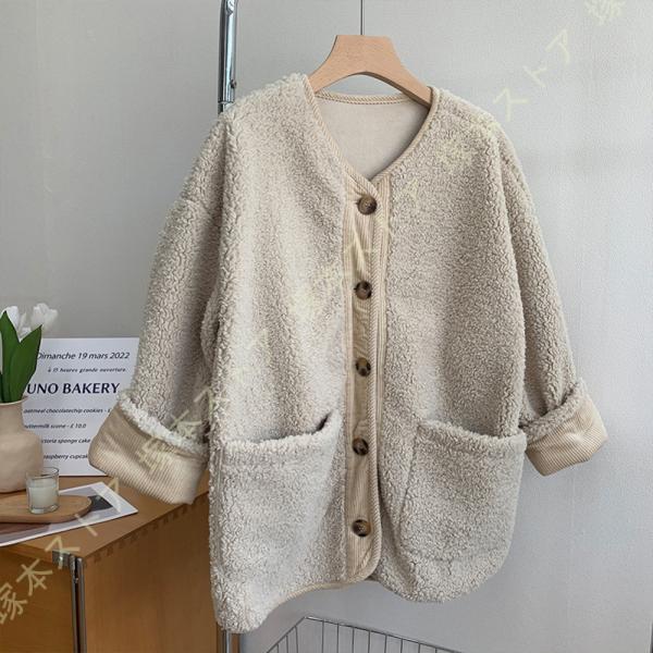 ボアジャケット レディース ボアコート アウター 可愛い ボアブルゾン もこもこ 防寒コート ノーカ...