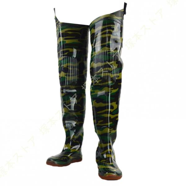 ウェーダー ヒップウェーダー ウエスト 胴付き長靴 釣り用スーツ ウエーダーブーツ 防水 厚手 レデ...