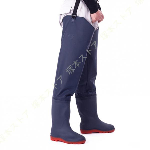 ウェーダー レインブーツ メンズ 釣り 強力防水 防滑 長靴 ヒップウェーダー レインシューズ ロン...