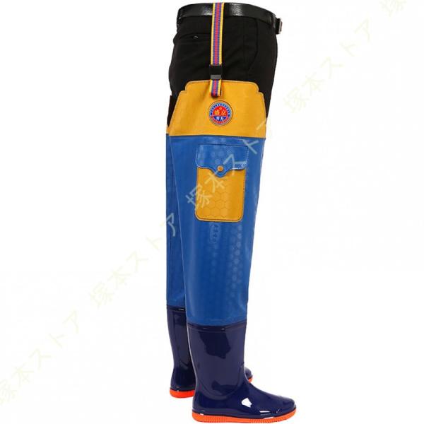 ウェーダー 釣り 長靴 レインブーツ 防水 通気性 ウエーダーブーツ レインシューズ 防水ズボン ロ...