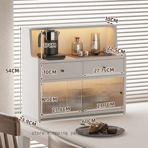 ミニ食器棚 収納ボックス 木製 卓上収納ケース...の詳細画像5
