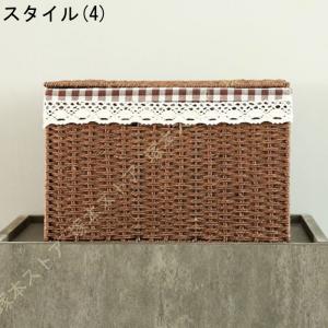 収納バスケット 蓋付き 洗える バスケット 籐...の詳細画像4