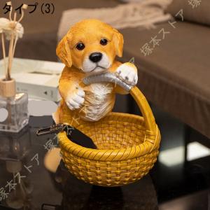 樹脂パグ キー 玄関収納ボックス 犬の像の置物...の詳細画像3