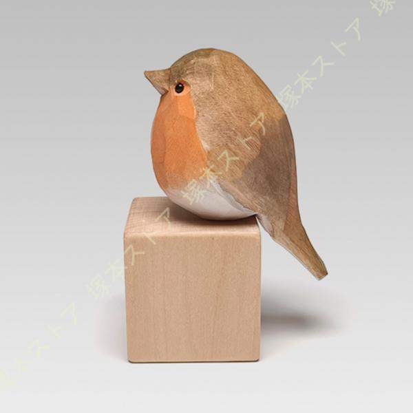 動物の置物 鳥の彫刻 置物 北欧 鳥 木彫り バード 可愛い おきもの インテリア 雑貨 小さめ ホ...