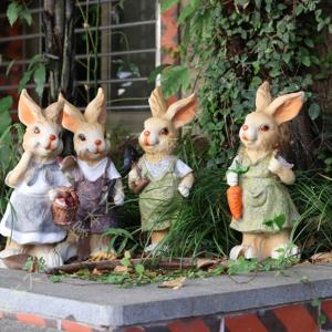 信楽焼 うさぎ 置物 玄関 かわいい 陶器 ウサギ 兎 縁起物 焼き物