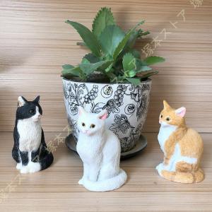 Rust2Cat バスケット ネコ置物 ねこグッズ 猫雑貨 アンティーク風