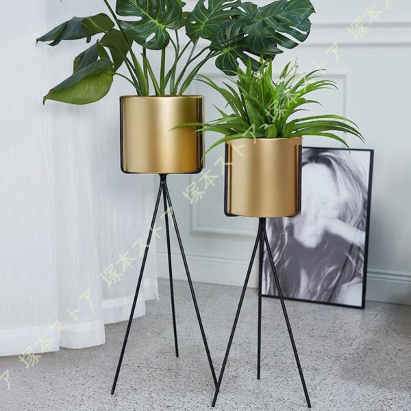 ポット スタンド フラワースタンド 観葉植物 北欧風 簡単組み立て 消毒液台 多機能 アイアン スチ...