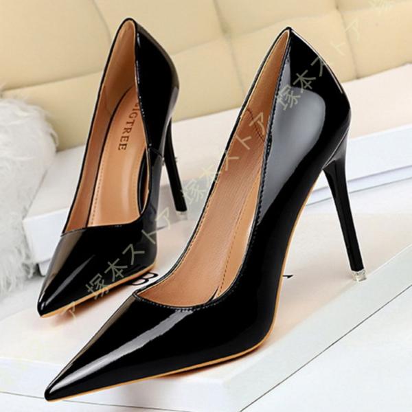 セクシー ハイヒール パンプス 大きいサイズ 小さいサイズ 黒 11CMヒール レディース メンズ ...