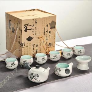 益子焼 急須セット 5客 箱入り 湯呑 急須 高級 焼物 陶器 茶器