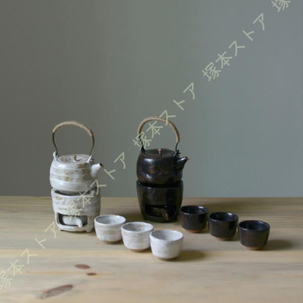 茶器セット 急須１ ミニ湯のみ3 陶器の茶こし付き はさみ焼 茶器 お茶 緑茶 紅茶 ほうじ茶 おい...