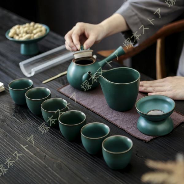 茶器揃 急須1 湯呑6 茶器セット 湯呑 モダン おしゃれ 注ぎやすい 織部 織部焼 お茶 伝統的 ...