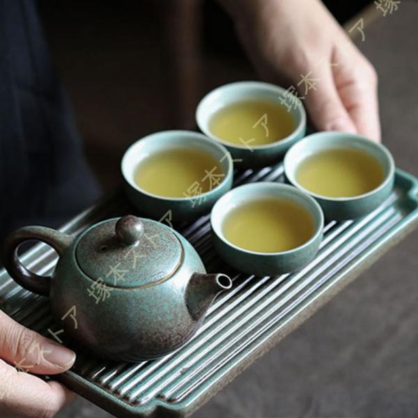 茶器揃 急須 4 茶器セット 湯呑 モダン おしゃれ 注ぎやすい 織部 織部焼 お茶 伝統的 手造り...