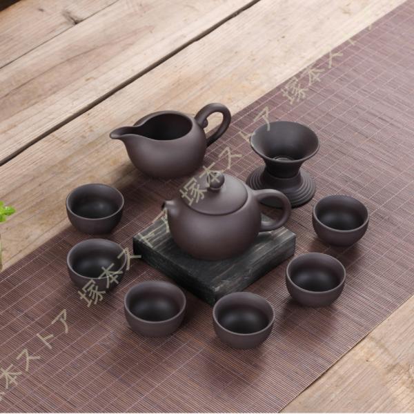 茶器セット 急須１ ミニ湯のみ6 陶器の茶こし付き はさみ焼 茶器 お茶 緑茶 紅茶 ほうじ茶 おい...