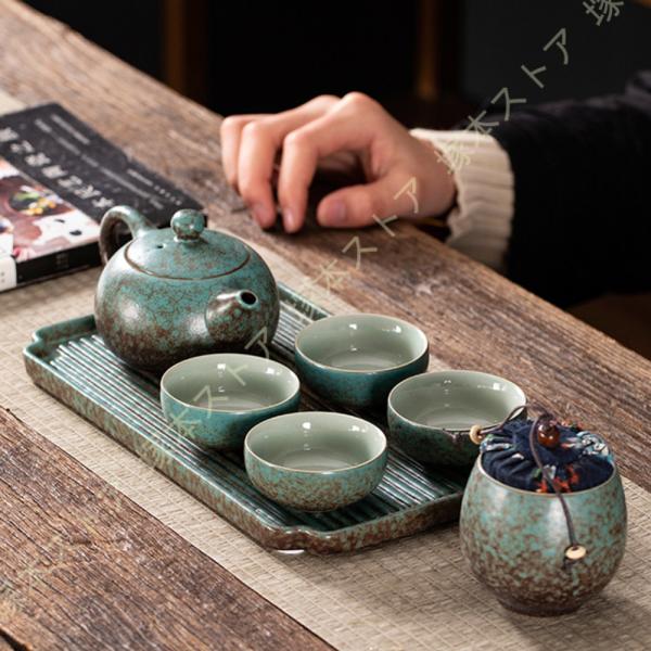 蓋付茶器セット 茶器セット 急須 茶こし付き 湯呑み 陶器 結婚 出産 内祝い 引き出物 金婚式 誕...