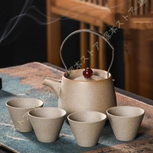 w083 田原陶兵衛 萩焼 宝瓶 合わせ箱 急須 煎茶道具 茶道具 煎茶道具 煎茶器 煎茶器セット 萩焼き ビワ萩焼き又は姫萩焼き 深川本