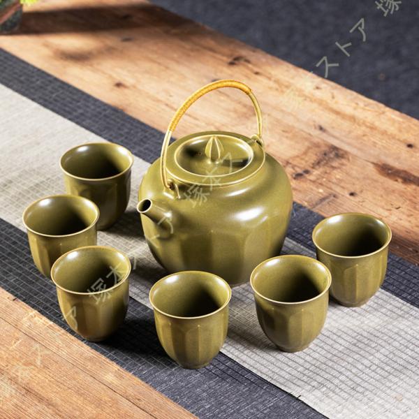 蓋付茶器セット 茶器セット 急須 茶こし付き 湯呑み 陶器 結婚 出産 内祝い 引き出物 金婚式 誕...