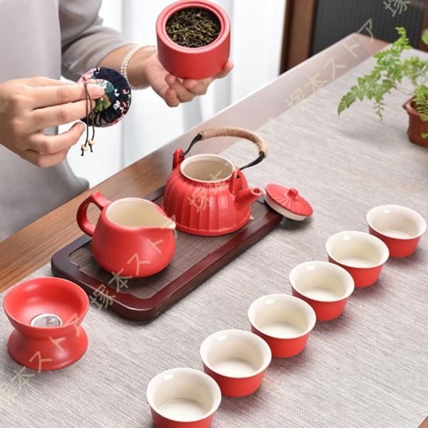 急須 急須セット200ml 丸平型急須 お茶の葉桐 急須茶器セット セラメッシュ茶葉 湯呑み 湯冷ま...