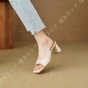 パンプス レディース ハイヒール 太ヒール オ...の詳細画像5