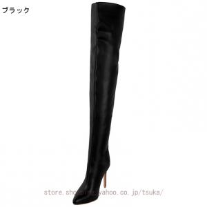 ロングブーツ ハイヒール ニーハイブーツ 美脚...の詳細画像2