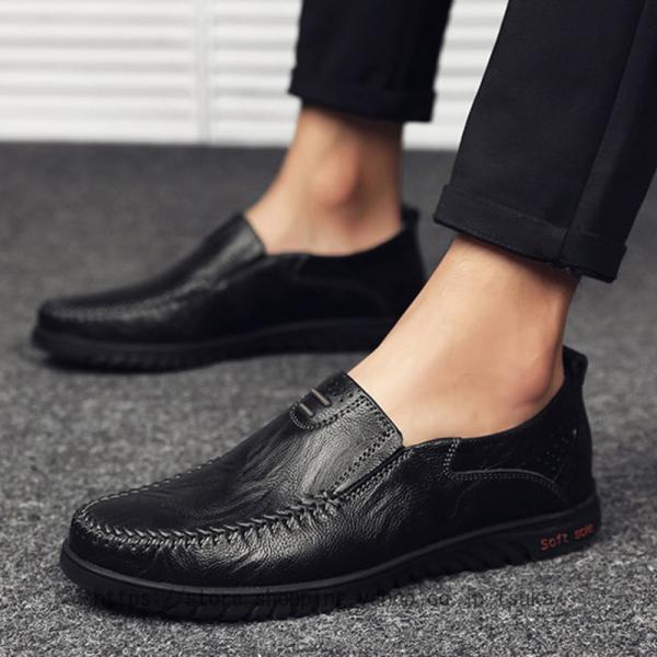 スリッポン メンズ ドライビングシューズ スリッポン 革 革靴 ローファー おしゃれ かっこいい ト...