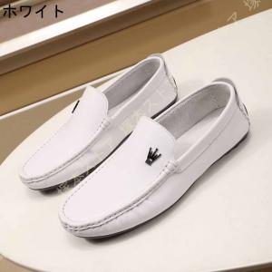 メンズ ドライビングシューズ 黒 ローファー ...の詳細画像2